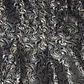 Vestido De Fiesta Brocado Plateado / Negro Con Pliegues BLACK LABEL (XL) NUEVO - Miniatura 3