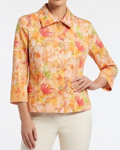Chaqueta Blazer Floral COLDWATER CREEK (S) SHOWROOM 1