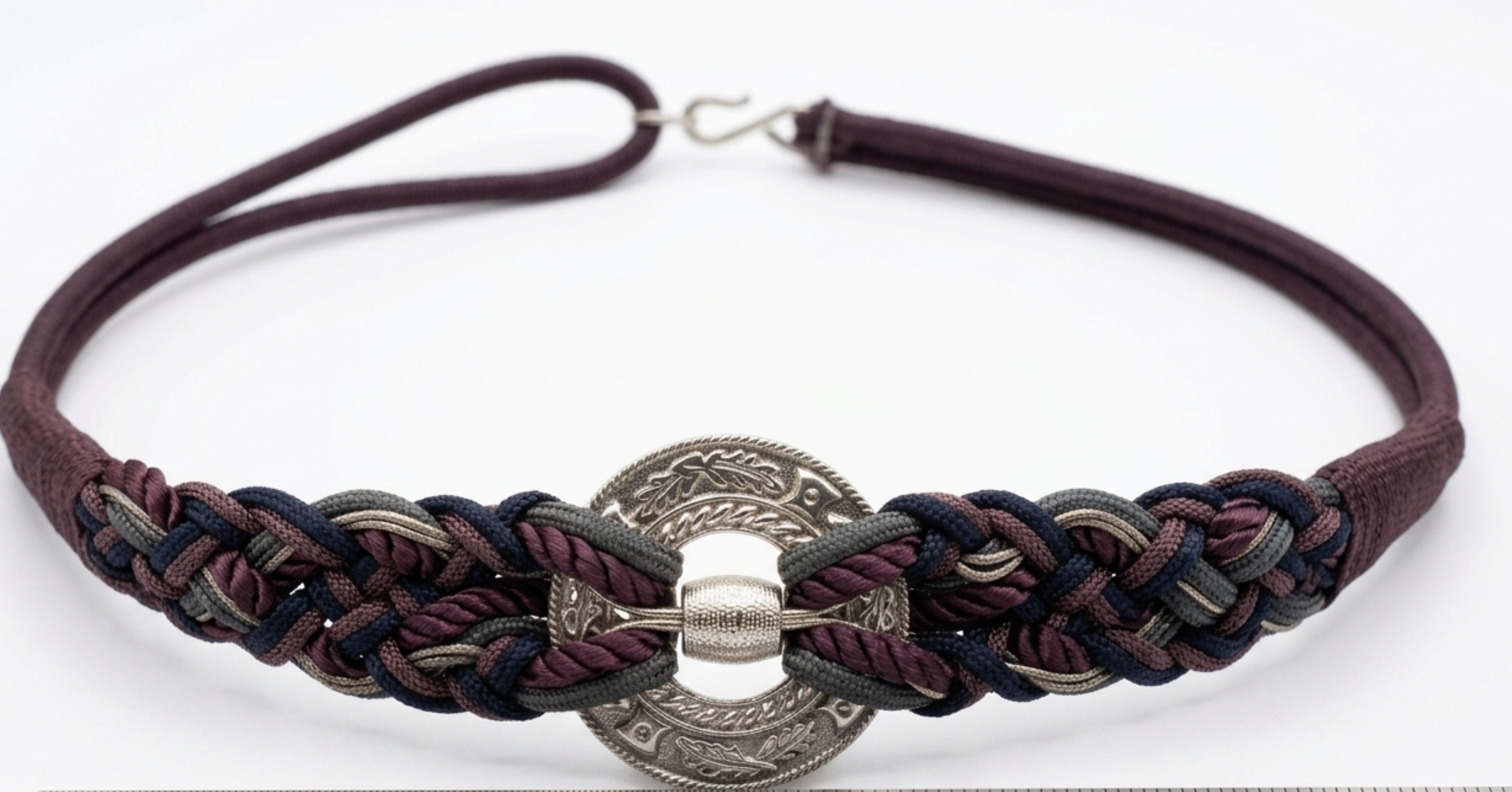 Cinturón Trenzado Cord Belt con Broche Barroco TRUE VINTAGE (S-M) NUEVO 1
