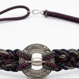 Cinturón Trenzado Cord Belt con Broche Barroco TRUE VINTAGE (S-M) NUEVO
