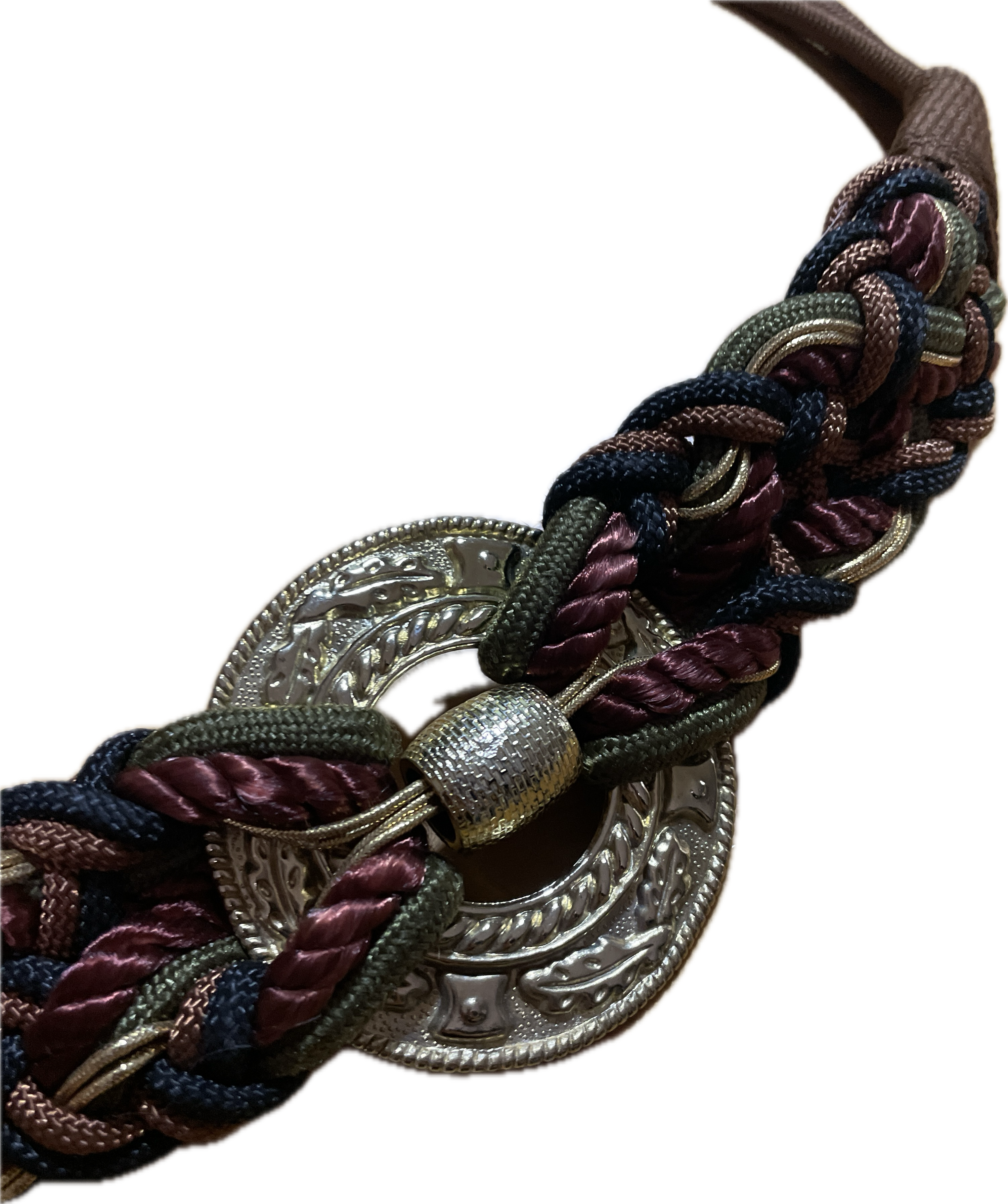 Cinturón Trenzado Cord Belt con Broche Barroco TRUE VINTAGE (S-M) NUEVO 3