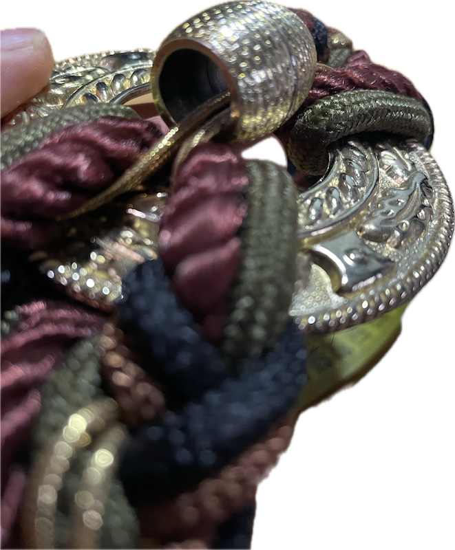 Cinturón Trenzado Cord Belt con Broche Barroco TRUE VINTAGE (S-M) NUEVO 5