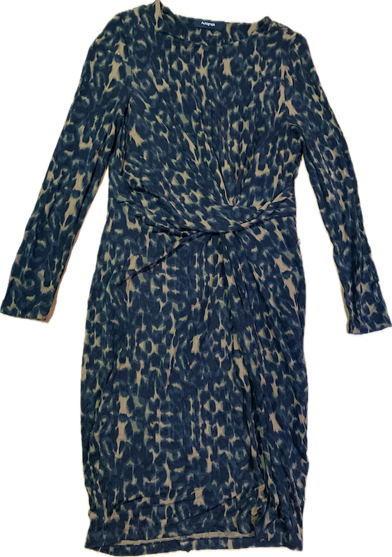 Vestido Midi Twist Front Leopardo Abstracto AUTOGRAPH BY MARKS & SPENCER (M)  3