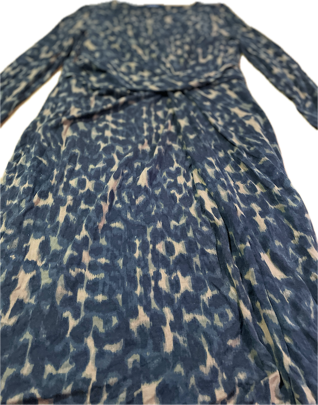 Vestido Midi Twist Front Leopardo Abstracto AUTOGRAPH BY MARKS & SPENCER (M)  4