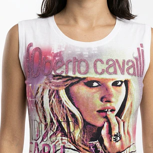 Top/Polera Gráfica Brillos Estética Y2K (XS-S) NUEVO