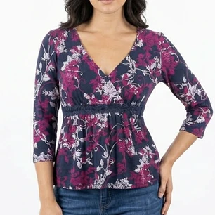 Top Peplum Malla Floral Estética Y2K APT 9. (S-M) 