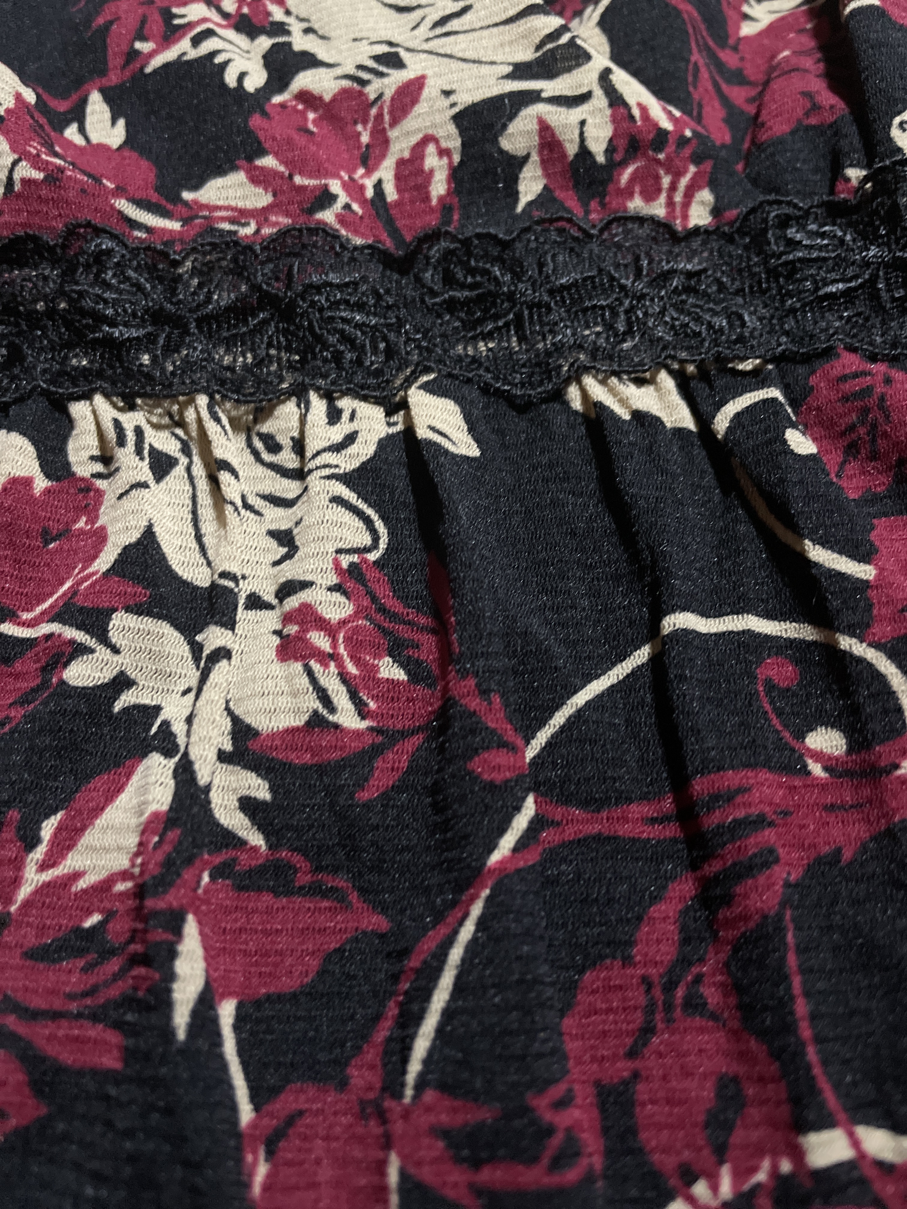 Top Peplum Malla Floral Estética Y2K APT 9. (S-M)  3