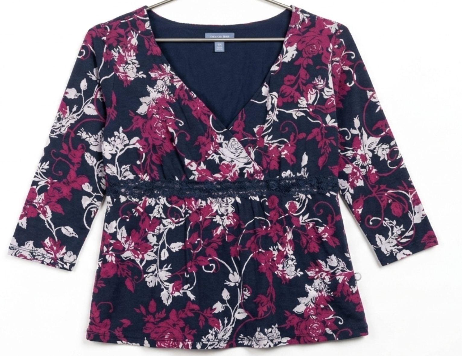 Top Peplum Malla Floral Estética Y2K APT 9. (S-M)  5