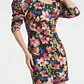 Vestido Floral con Mangas Abullonadas y Escote en V Posterior NICOPOLY (M-L) NUEVO CON ETIQUETAS - thumbnail 1