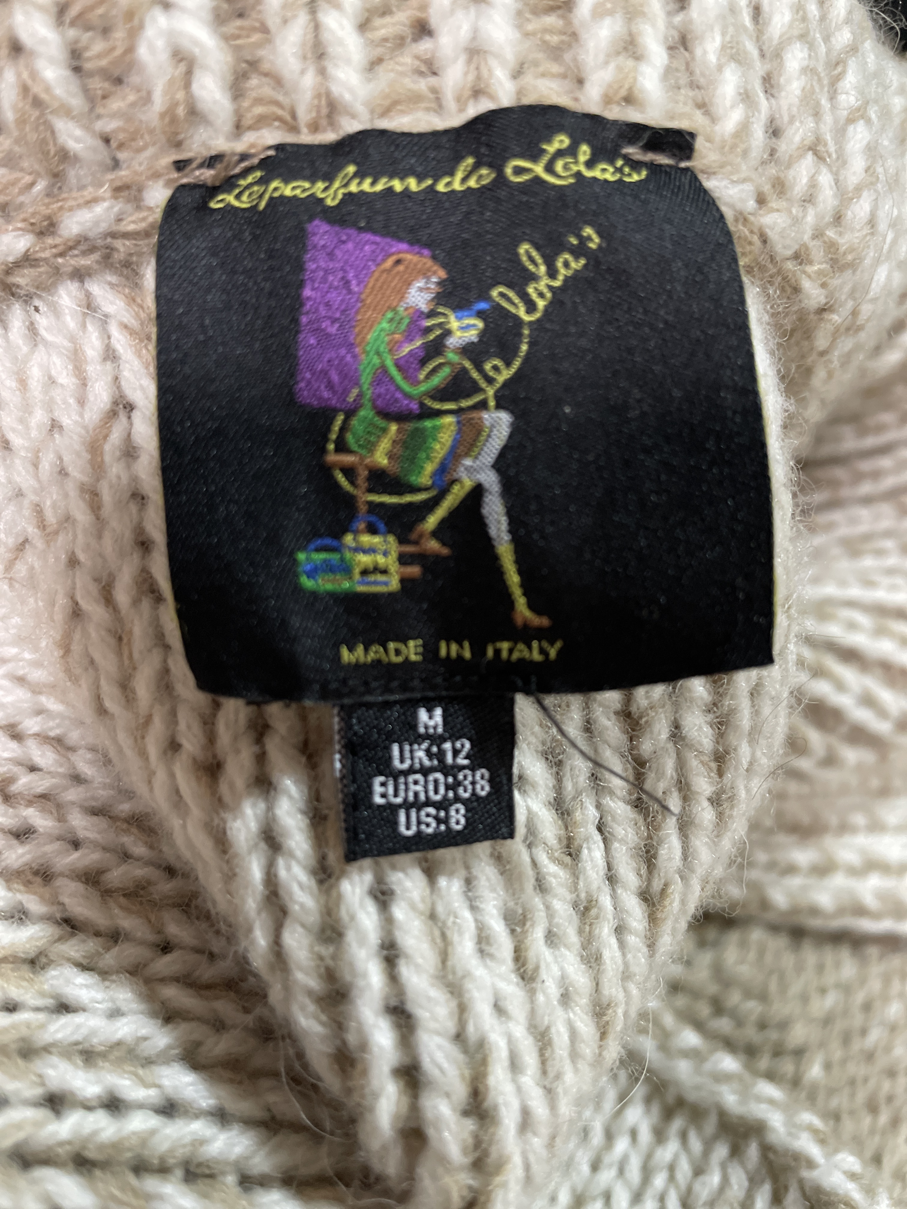 Cardigan Cruzado 30% Lana Estética Y2K Romantic MADE IN ITALY (S) 2