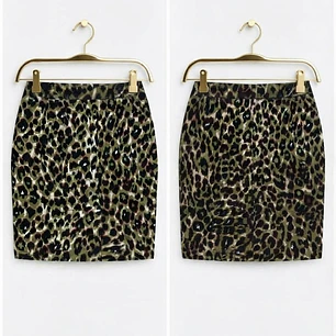 Falda Animal Print Leopardo ANN TAYLOR (XS) SHOWROOM 