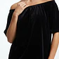 Blusa Negra de Terciopelo con Escote Hombros Descubiertos (XL) NUEVO - Miniatura 2