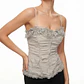 Top Corsé con Textura Plisada y Detalles de Encaje / Volantes (XS) SHOWROOM - thumbnail 1