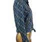 Chaqueta Biker Mezclilla Estampa Escocesa (S) SHOWROOM - Miniatura 3