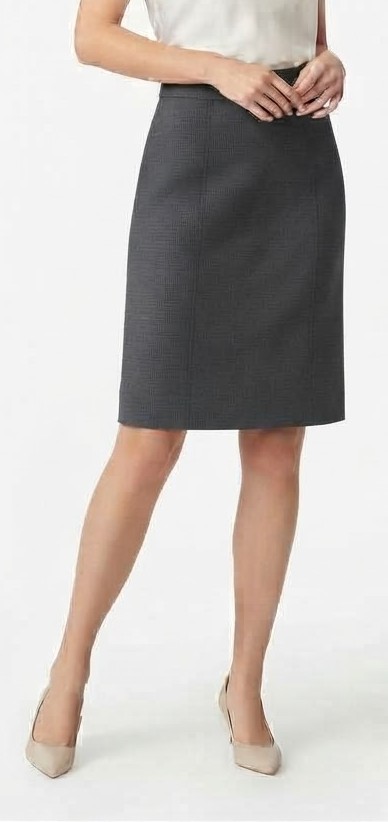 Falda Elegante Gris Marengo Sastrería Italiana Max Mara (S) SHOWROOM 1