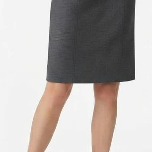Falda Elegante Gris Marengo Sastrería Italiana Max Mara (S) SHOWROOM