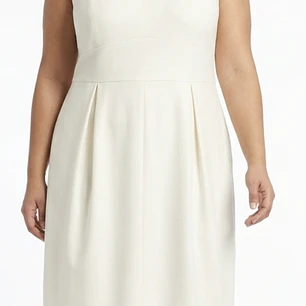 Vestido Midi Evasé Sastrería Fina 96% Lana SHEGUL N.Y (Plus Size) SHOWROOM