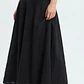 Falda Larga Maxi Negra con Vuelo VALIJA (S) NUEVO CON ETIQUETAS - thumbnail 1