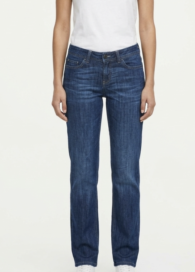 Jeans Bootcut Tiro Medio Bajo Washed SISLEY (XS) 1