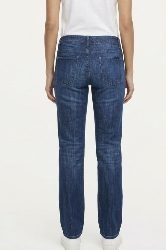 Jeans Bootcut Tiro Medio Bajo Washed SISLEY (XS) 2