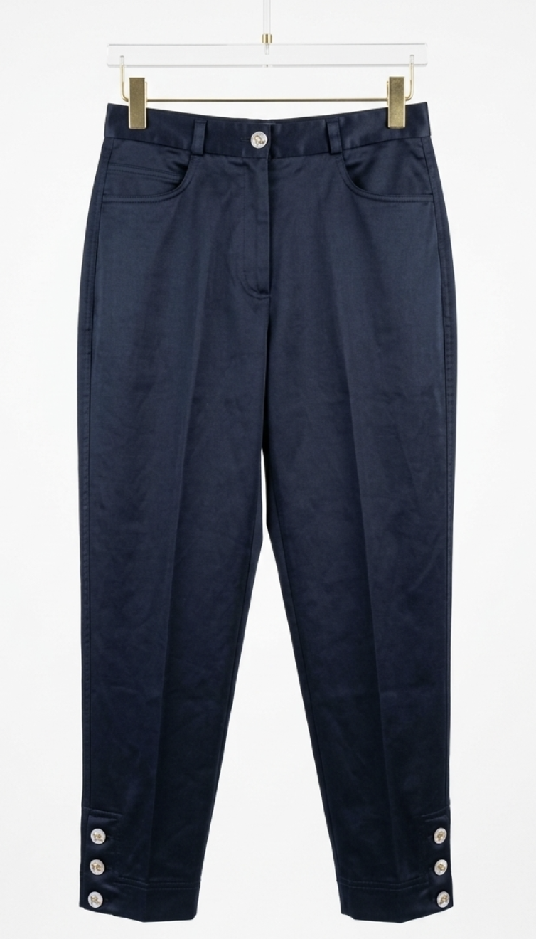 Pantalón Botón Nácar Pieza de Colección SALVATORE FERRAGAMO (XS)  5