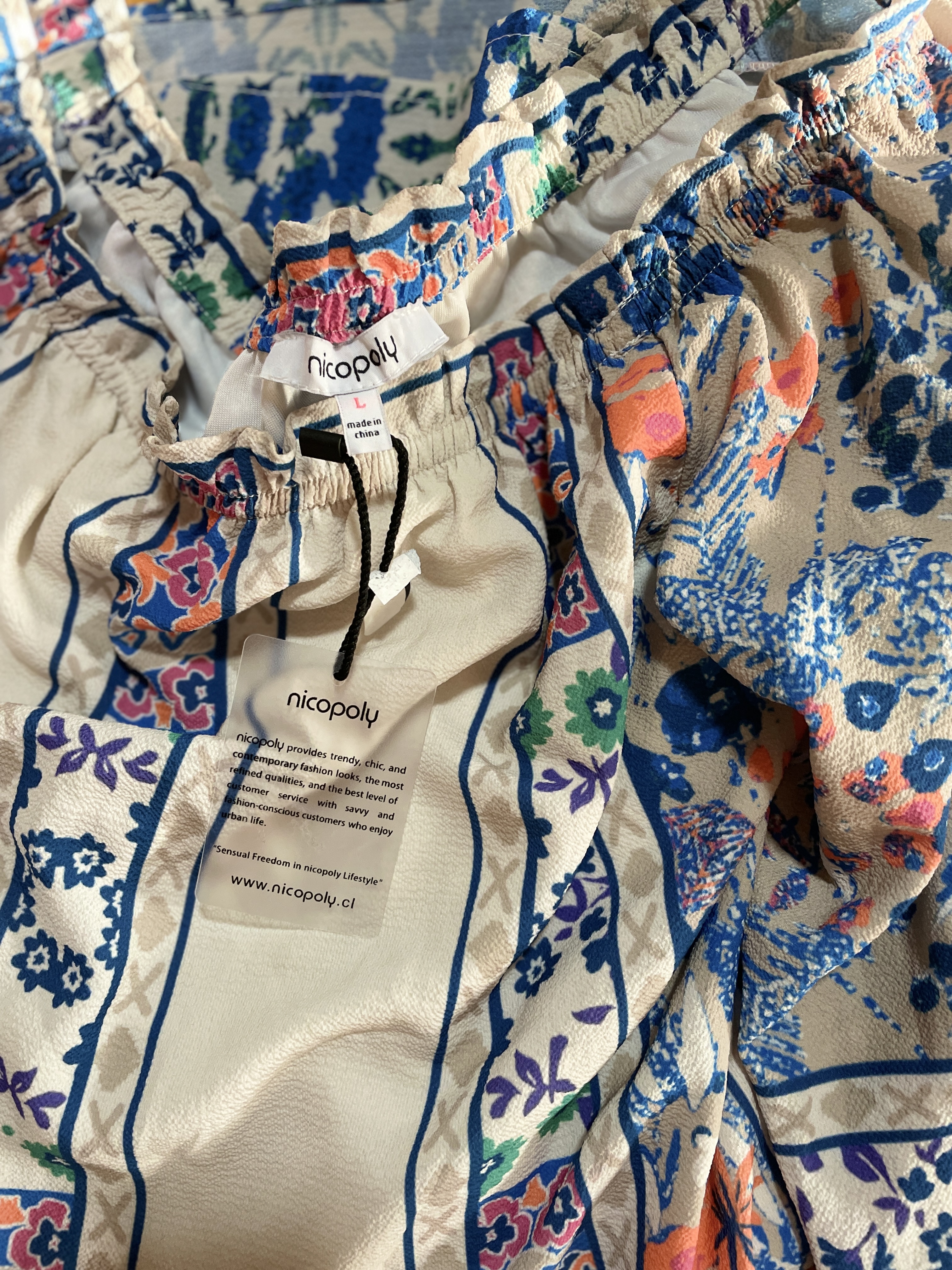 Vestido Túnica Off Shoulder Mosaicos NICOPOLY (M-L) NUEVO CON ETIQUETAS 3