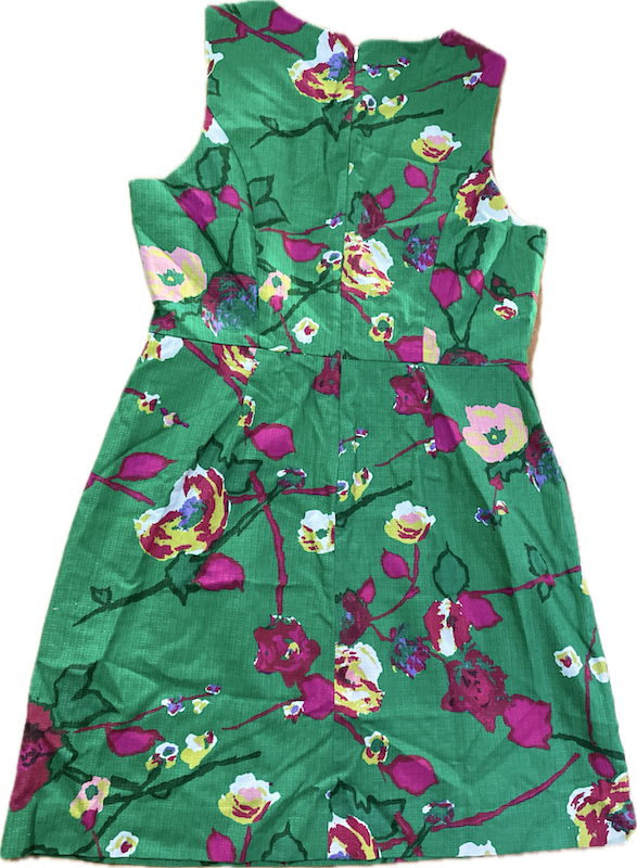 Vestido Evasé Estampado Floral 100% Algodón J.CREW (L) NUEVO 4