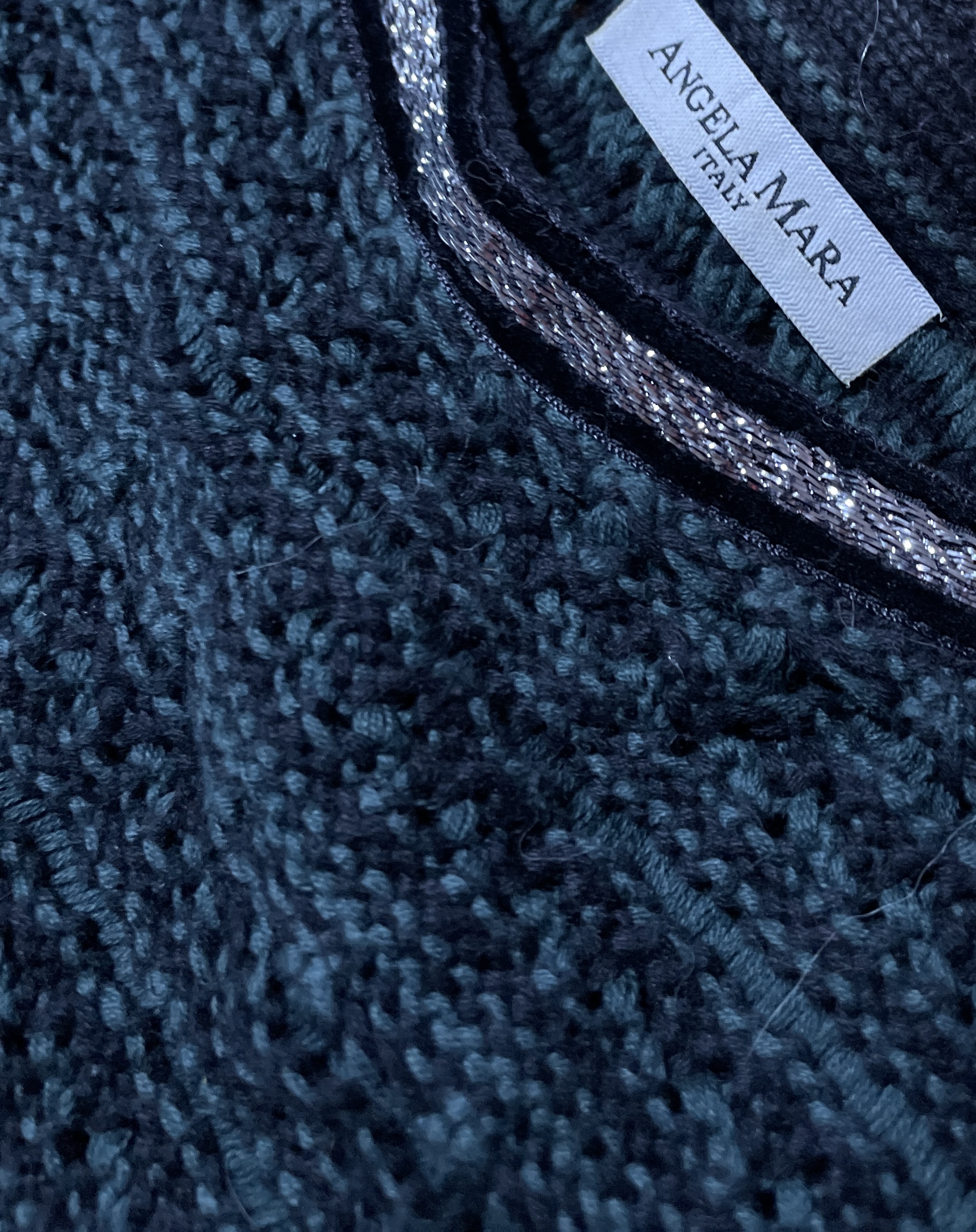Vestido de Punto Maxipullover Lurex ANGELA MARA (S) 5