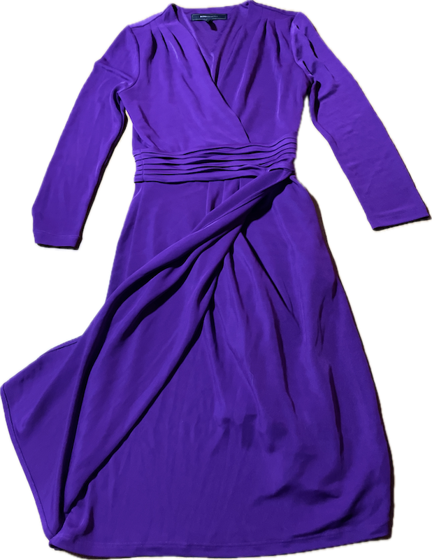 Vestido Jenesis Cóctail Wrap Cruzado BCBG MAXAZRIA (XS) SHOWROOM 4