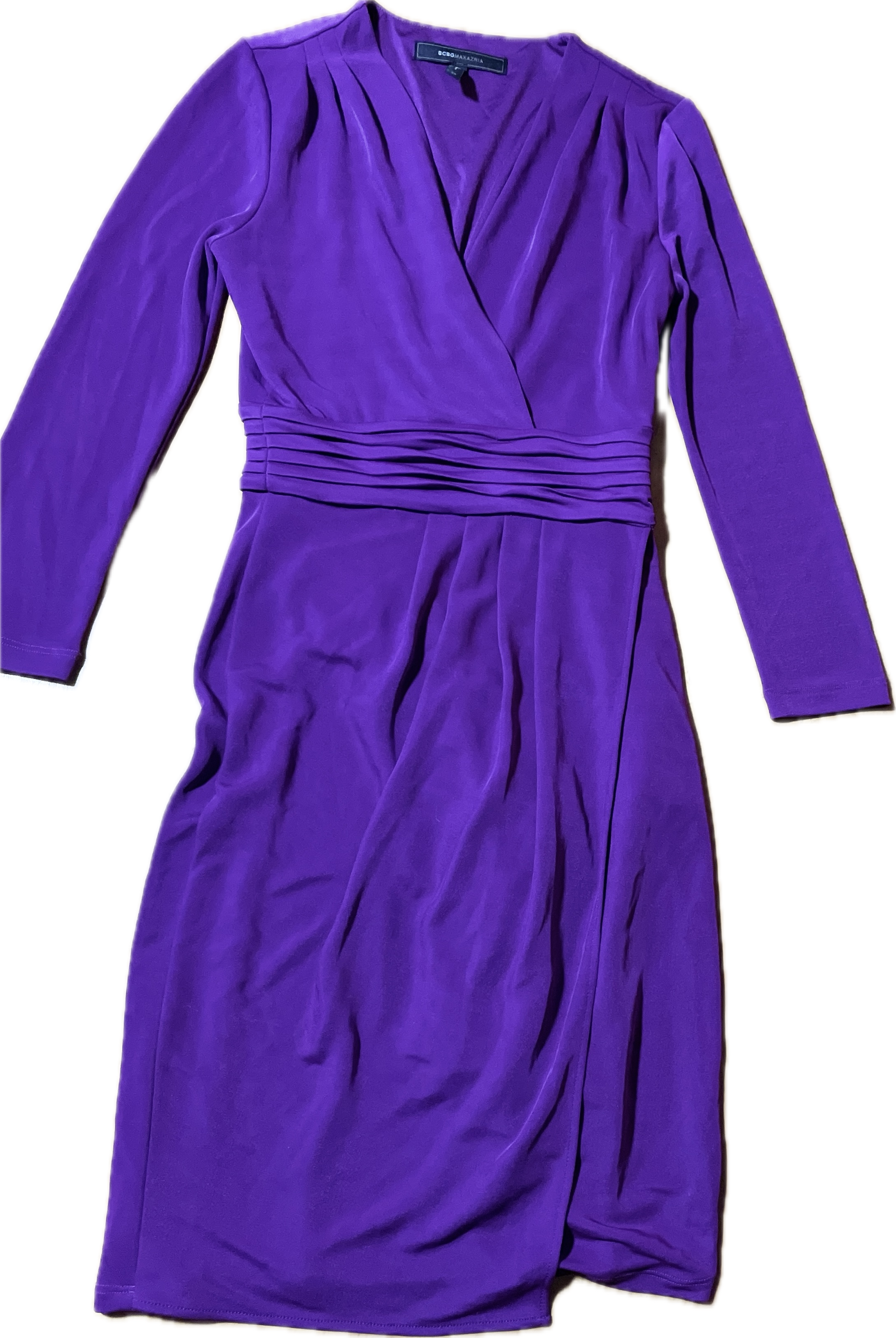 Vestido Jenesis Cóctail Wrap Cruzado BCBG MAXAZRIA (XS) SHOWROOM 6
