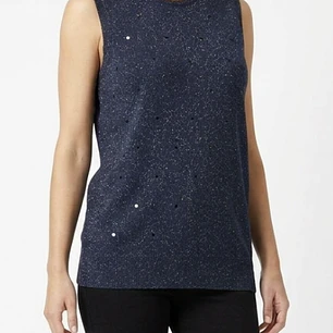 Top de Punto Brillos Lentejuelas THE QUACKER FACTORY (L) NUEVO