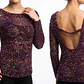 Sweater Burdeo con Lentejuelas Multicolor y Espalda Descubierta MISS SELFRIDGE (XS-S) SHOWROOM - Miniatura 1