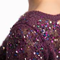 Sweater Burdeo con Lentejuelas Multicolor y Espalda Descubierta MISS SELFRIDGE (XS-S) SHOWROOM - Miniatura 2