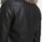 Chaqueta Biker Ecocuero con Cuello de Piel Sintética Desmontable TOPSHOP (XS-34) NUEVO - Miniatura 4
