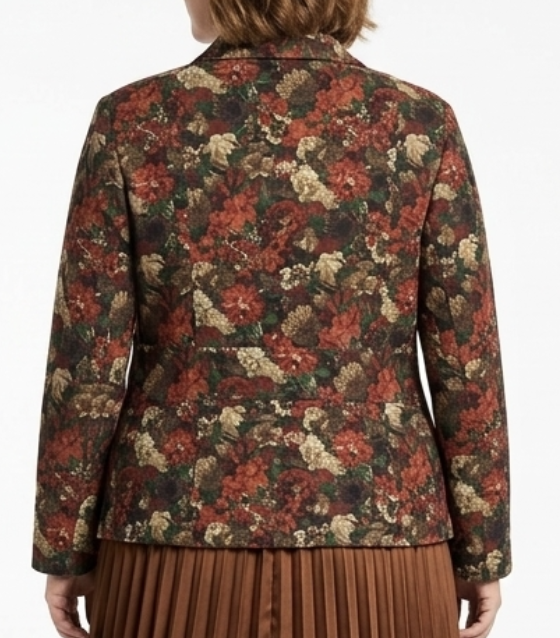 Blazer Estructurado Flores ELEMENTZ (XL) NUEVO CON ETIQUETAS 3