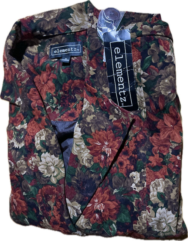 Blazer Estructurado Flores ELEMENTZ (XL) NUEVO CON ETIQUETAS 6