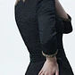 Blusa Top Cruzado Texturizado con Pedrería y Bordado Dorado ANN BALON CREAZIONI ITALIANE (S-M) SHOWROOM - thumbnail 2