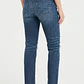 Pantalón Jeans Mezclilla Azul con Roturas y Ruedo Deshilachado AMERICAN EAGLE (XS) NUEVO - Miniatura 2