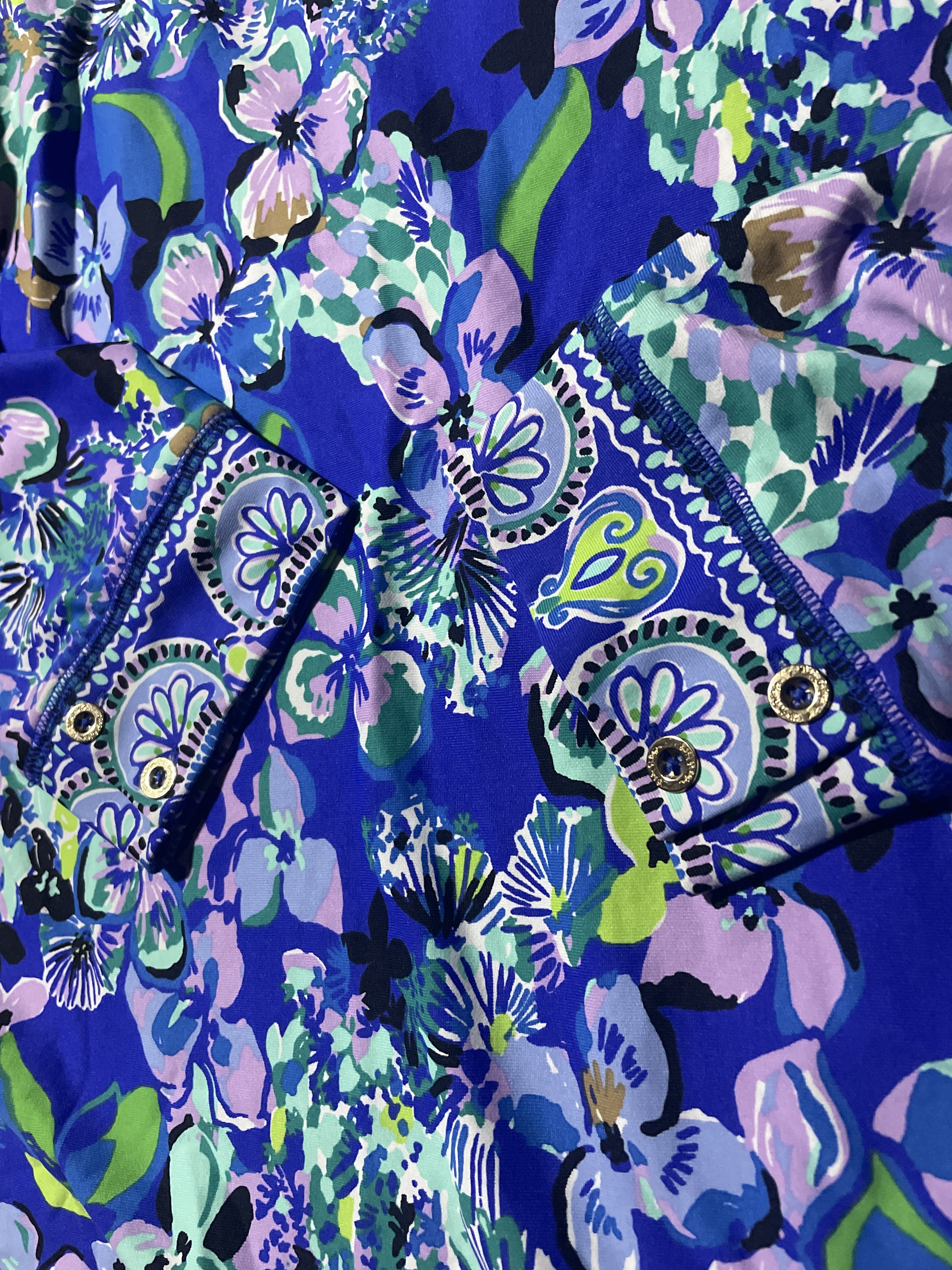 Túnica Marilina Long Sleeve Floral LILY PULITZER (M) NUEVO 3