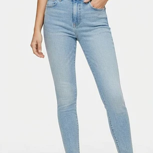 Jeans Modelo Leigh Skinny Azul Claro Tiro Medio Elásticos TOPSHOP (S-38) NUEVO