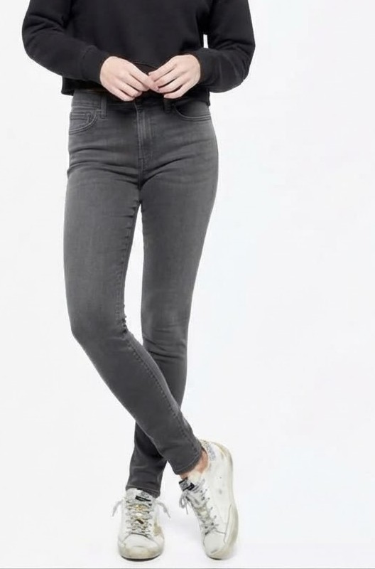Jeans Modelo Leigh Skinny Azul Medio Tiro Medio Elásticos TOPSHOP (S-38) NUEVO 1
