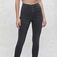 Jeans Modelo Joni Skinny Tiro Alto Negro Deslavado TOPSHOP (S-36) NUEVO - thumbnail 1