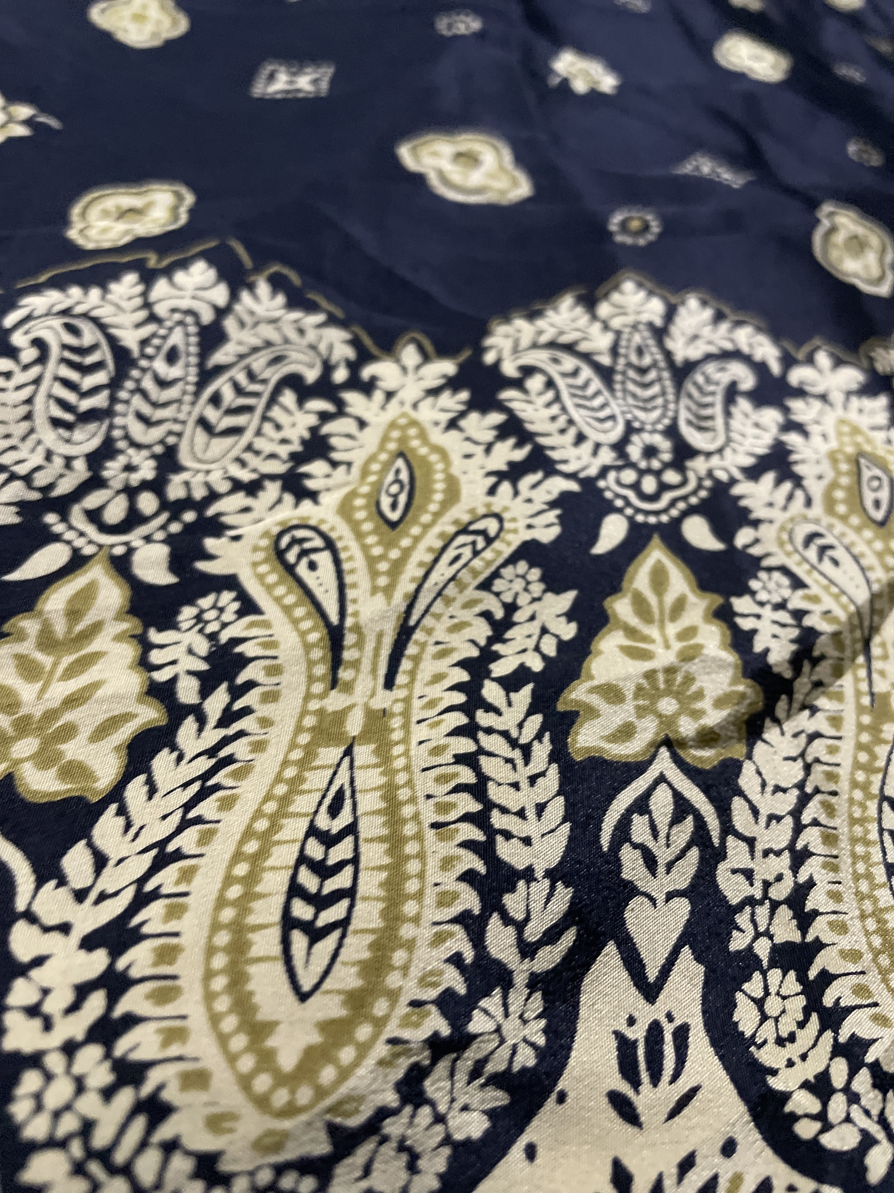 Falda Larga 100% Seda Bandana Faux Wrap COLDWATER CREEK (XL) NUEVO CON ETIQUETAS  2