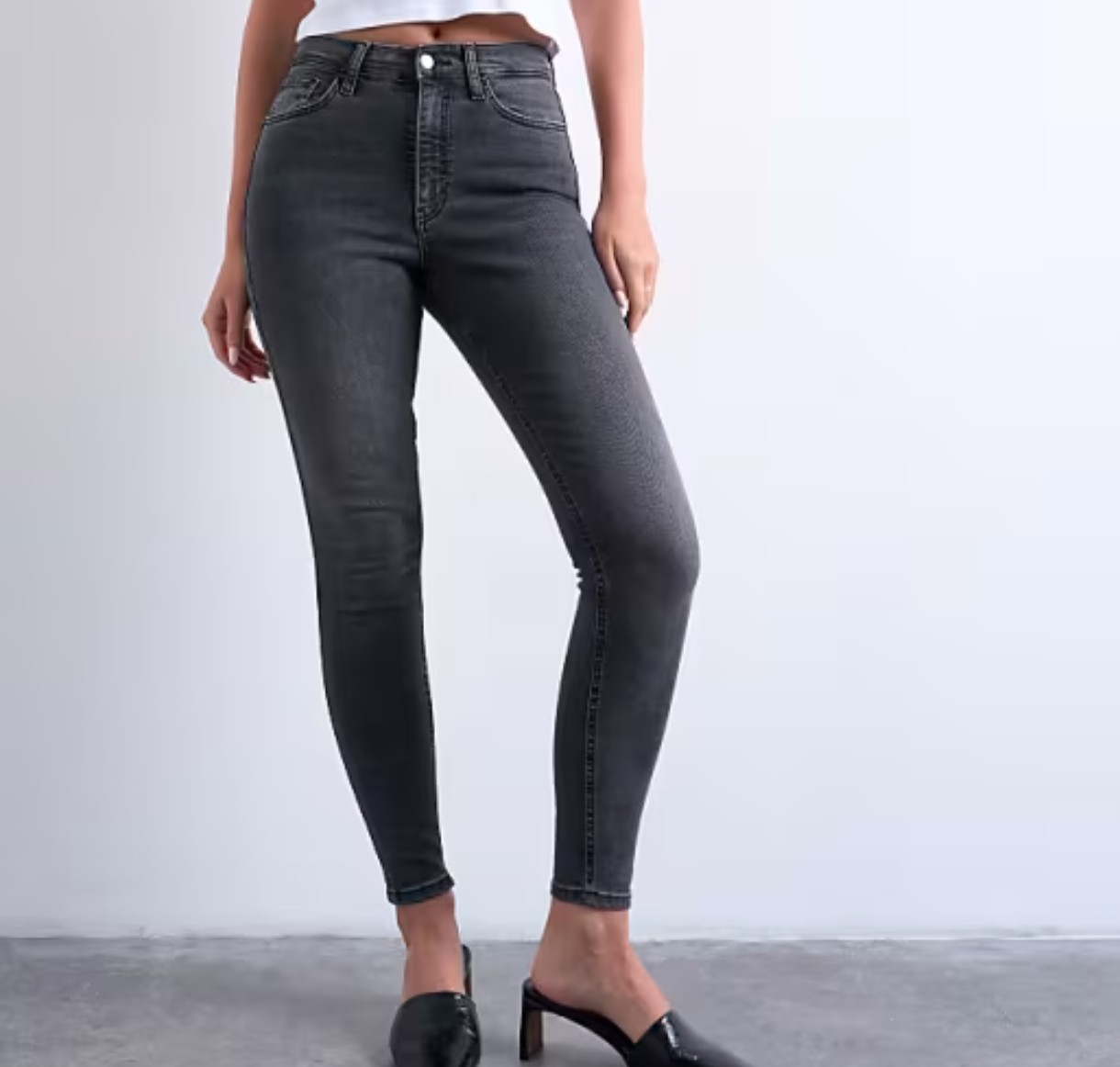 Jeans Jamie Grafito TOPSHOP (XS-36)   1