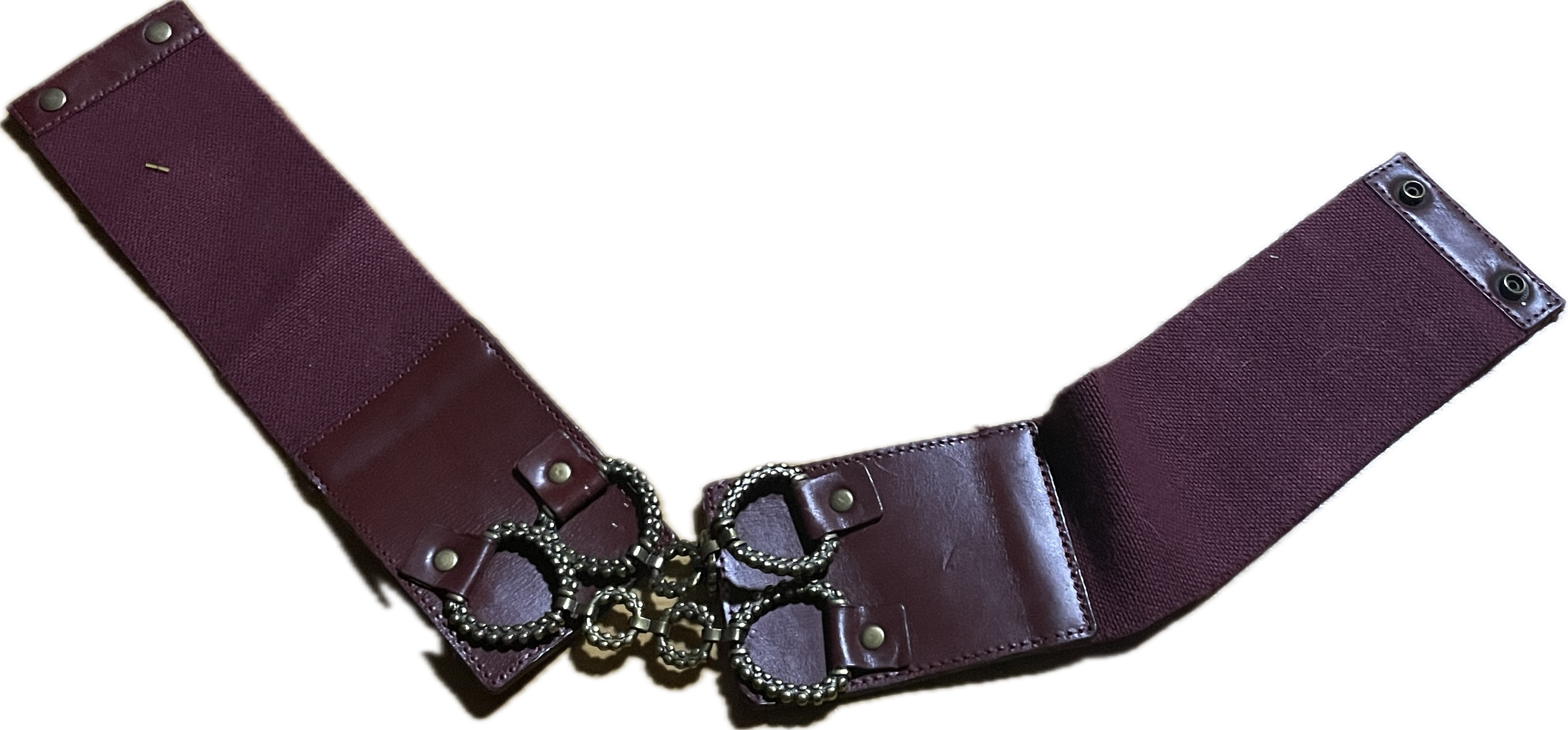 Cinturón Corsetero Cuero Doble Argolla FREE PEOPLE (XS-S)  6