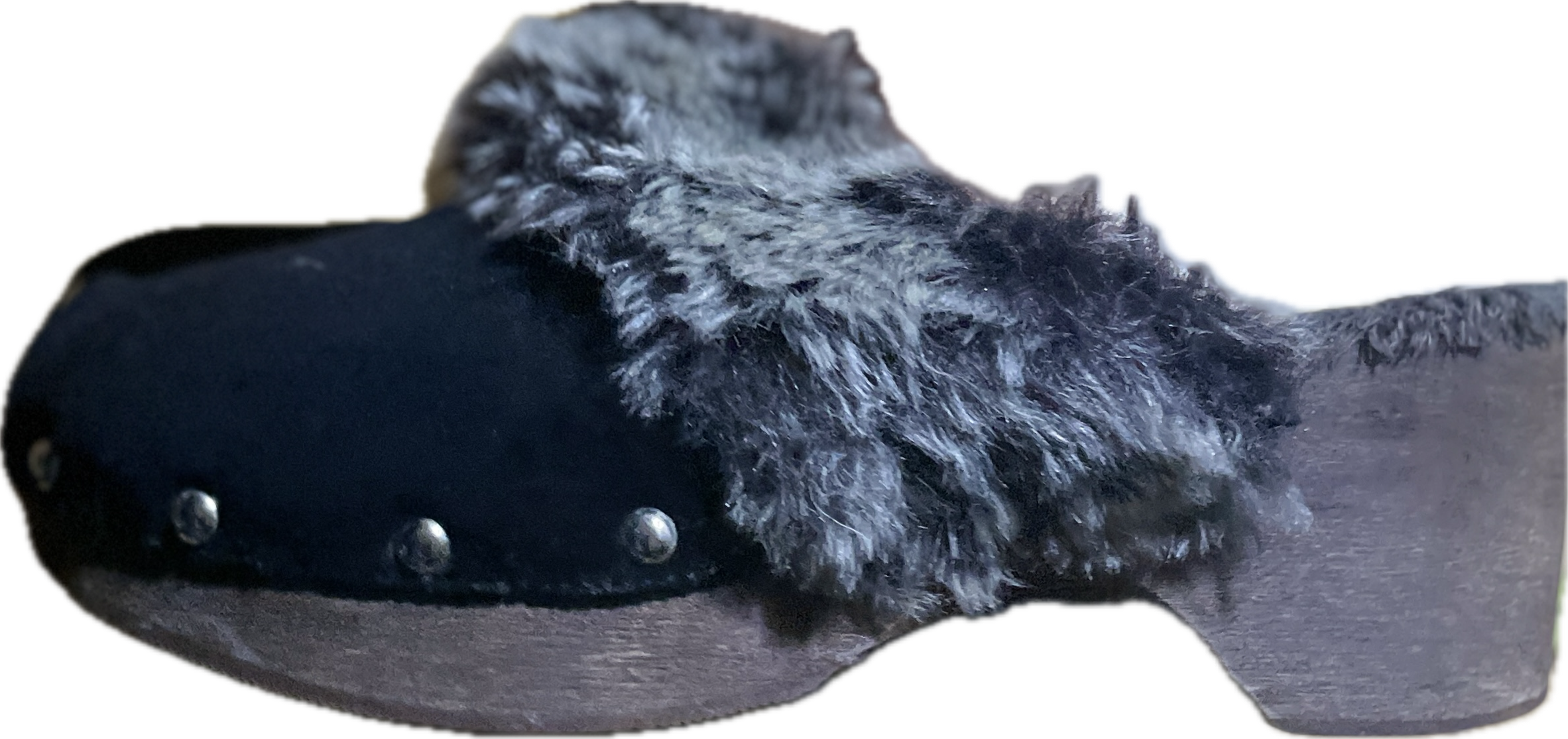 Zuecos Gamuza Faux Fur Tachas RAPSODIA (37) NUEVOS 2