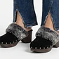 Zuecos Gamuza Faux Fur Tachas RAPSODIA (37) NUEVOS - thumbnail 1