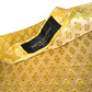 Falda en Corte A Brocado Mostaza y Dorado con Estampado Geométrico – PIAZZA SEMPIONE MADE IN ITALY (S) NUEVO - Miniatura 2