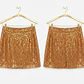 Falda 37% Lana 63% Rayon Lentejuelas Dorado/Bronce LOFT (S) SHOWROOM - Miniatura 3