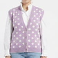 Chaleco Sin Mangas Polka Dot Rosa DELIVERY LTD TRUE VINTAGE UNISEX (L) NUEVO - thumbnail 1